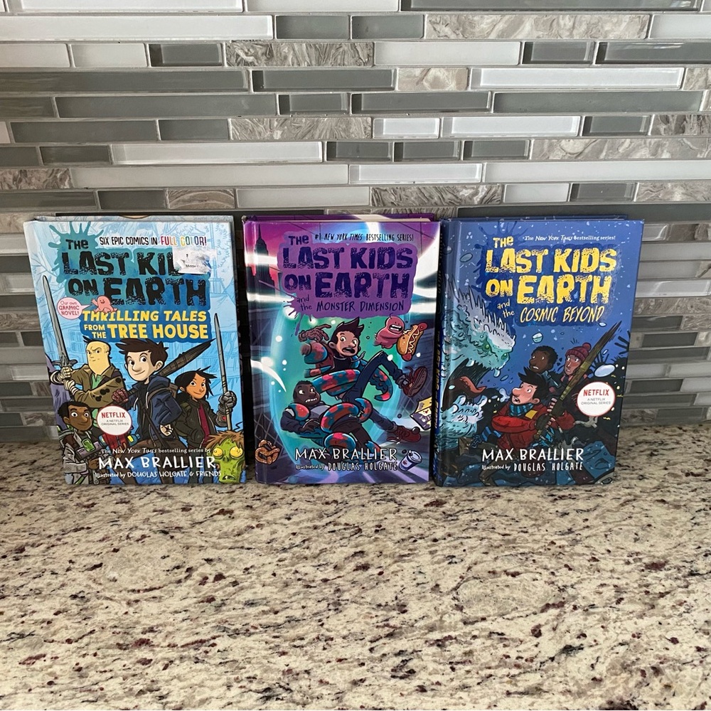 The Last Kids on Earth book series comic style chapter books lot of 3
